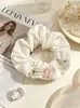 Goma para el pelo floral estilo óleo francés DIY fresca y dulce accesorio para el pelo estilo coreano. Fábrica proveedora para joyerías