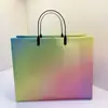 Bolsa de Regalo de Plástico Impermeable Esmerilado PP Bolso Transparente de PVC Bolsa de Empaque para Souvenir de Ropa Personalizada