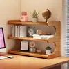 Estante Simples de Mesa Rack de Armazenamento de Mesa Mesa de Escritório Pequena para Estudante Multicamadas Prateleira Doméstica Estante