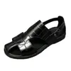 Sandálias Masculinas Transfronteiriças Couro Genuíno 2026 Novas Sapatos de Praia de Verão Antiderrapantes Tamanho Grande Uso Duplo Sandálias de Exterior para Homens