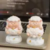 Año de la Oveja Figura Giratoria del Zodiaco de la Oveja Escritorio Alivio del Estrés Creativo Gama Alta Nicho Decoración de Coche Regalo de Año Nuevo