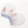 Luvas Pequenas de Malha Anti-riscos Físicos para Bebê Verão Finas Respiráveis Frescas Alta Elasticidade Cordão Luvas Ajustáveis para Bebê