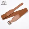 Cinturón Ancho Elástico Decorativo para Mujer Estilo Coreano Cinturón Ancho Elástico Simple para Mujer con Hebilla de Pin Cuadrada Venta al por Mayor de Fábrica