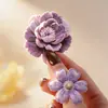 Dia Lindo Série Flor de Veludo Pacote de Adesivos de Simulação Tema Floral Material de Flor 30 Folhas em 6 Designs