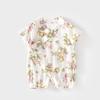 Ropa de Body de Manga Corta de Verano para Bebé Ropa de Gasa Ultrafina de Algodón Puro Harper para Bebé Ropa para Aire Acondicionado para Niños Ropa para Gatear para Recién Nacido