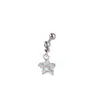 Aço Titânio Fofo Mini Borboleta Lua Coração Piercing Brincos Rosqueados Elegantes Brincos de Osso da Orelha Piercing Corporal