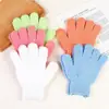 Guantes de Baño de Nylon de Cinco Dedos para el Hogar, Toalla de Baño para Niños, Toalla de Baño de Burbujas Colorida, Exfoliante de Espalda sin Frotar
