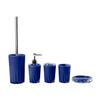 Juego de baño de plástico de cinco piezas fabricantes mayoreo juego de baño para lavar de cinco piezas baño hogar vaso para enjuague bucal cepillo cinco piezas