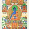 Suprimentos budistas atacado xizang decoração thangka suprimentos mãe verde bodhisattva pinturas penduradas estátua de buda farmacêutico thangka