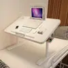 Mesa plegable, altura ajustable, adecuada para usar en camas, diseño simple, ideal para estudiantes y uso doméstico, también adecuada para dormitorios