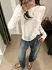 Camiseta Básica de Manga Larga Suave y Cómoda con Cuello Redondo AMV