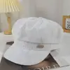 Gorra octagonal para niños primavera y verano ligera transpirable visera curva cara gorra pequeña encaje de malla fina M estándar boina
