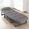 Cama plegable para siesta de una persona en la oficina, sillón reclinable plegable para siesta, cama simple portátil para acompañante de hospital, cama de camping