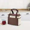 Bolsa de Almuerzo Portátil Bolsa Bento Bolsa Aislante de Papel de Aluminio Engrosado Bolsa para Lonchera Bolsa de Picnic Bolsa de Hielo Impresión de Logo Personalizado
