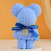 Toalla de Rejilla de Piña Forma de Oso Alegría de Boda Compañero de Personaje Caja de Regalo con Tienda Alegre Evento de Luna Llena Regalos Pequeños Prácticos