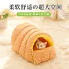 Nido de Gato Cálido y de Terciopelo en Invierno, Bolsa de Dormir Semicerrada Desmontable y Lavable, Nido para Mascotas, Suministros de Invierno para Gatos, Venta Directa de Fábrica
