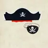 Piratas do Caribe Adereços Fantasia Acessórios Festa de Halloween Chapéu Headwear Pirata Feltro Headwear Caveira Máscara