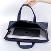 Bolsa de arquivo portátil A4, bolsa de arquivo de lona, pasta de conferência tridimensional, bolsa com zíper, bolsa de informações comerciais de escritório