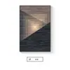 Pintura decorativa moderna de luxo leve para sala de estar, arte de parede abstrata para fundo de sofá, mural criativo de estilo industrial para corredor de entrada