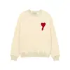 Marca de moda de estilo americano con estampado de corazones, unisex, alta calle, hip-hop, Ins, Otoño e Invierno, moda casual de moda, suéter versátil con corte relajado
