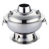 Directo de fábrica grueso acero inoxidable madera carbón fuego caldera olla caliente tradicional olla salvaje campo olla caliente carbón olla caliente