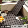 Suelo de Madera Plástica para Exteriores Empalmable Autoinstalable Terraza Patio Balcón Hebilla Suelo Exterior Anti-Corrosión Tablero de Madera sin Quilla