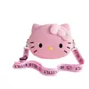 2023 Nueva Bolsa de Silicona Gatito Cat Bolsa Cruzada para Hombro Padre-Hijo Bolsa Pequeña para Niña Caricatura Linda Billetera para Monedas Venta al por Mayor