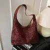 Bolsa Retrô Estampa de Leopardo Transfronteiriça para Mulheres 2025 Nova Moda Versátil de Alta Qualidade Ombro Único Axila Casual para o Dia a Dia Bolsa Tote