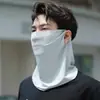 Mascarilla de Protección Solar de Verano, Sombrero de Sol Transpirable de Seda de Hielo, Anti-UV, Ciclismo al Aire Libre, Protección de Cuello Transpirable, Todo en Uno para Hombres y Mujeres
