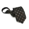Gravata simples e conveniente sem zíper para vestido masculino moderno Business Casual Coffee Brown Tie 8CM de largura