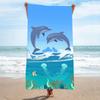 Millones de Toallas Deportivas Transfronterizas Amazon en Stock, Toallas de Playa para Surf de Felpa de Doble Cara de Secado Rápido, Toallas de Baño Estampadas, Hechas a Medida con Tu Propio Diseño