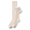 100% cachemira pura, longitud clásica hasta la mitad de la pantorrilla, con elasticidad moderada que no aprieta, diseño simple, tejido suave y delicado, calcetines cálidos hasta la mitad de la pantorrilla