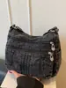 2026 Moda Bolso de Hombro Único de Mezclilla para Viajar Gran Capacidad Nuevo Casual Moda Versátil Retro Salida Bolso Cruzado