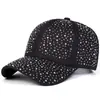 Gypsophila Hotfix Gorra Coreana de Pico de Pato Visera Amplia Gorra de Béisbol Brillo Protección Solar Primavera Verano Casual Gorra Suave Brillo