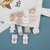 Urso Coelho Fofo Pequeno Pelúcia Desenho Animado Fofo Emblema Broche Acrílico Atacado Acessórios de Bolsa Pingente Patch DIY Mulheres