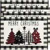 Manteles navideños transfronterizos, manteles de muñeco de nieve, elegante estilo invernal, adecuados para cocina, mesa de comedor, decoración de fiestas, manteles de lino