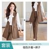 Colete Jaqueta de Terno Comprimento Médio Feminino 2024 Novo High-end Elegante Roupa Feminina para o Dia a Dia Colete Terno Profissional Feminino