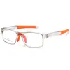 Nuevas Monturas Deportivas para Gafas de Tr90 con Almohadillas Nasales Ajustables de Silicona, Ligeras, Cómodas, Monturas de Silicona Antideslizantes, Adecuadas para Lentes Graduados
