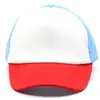 Gorra de béisbol de verano transpirable con logo personalizado impreso y malla de esponja para adultos y niños, gorra de pico liso, gorra de malla para proteger del sol
