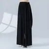 Camisa de Protección Solar para Danza Moderna, Estilo Unisex, Cuello de Solapa, Lazo Lateral, Manga Larga, Ropa Fluida para Práctica de Danza China Jazz