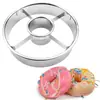 Molde Redondo para Rosca de Aço Inoxidável Cozinha Assar Mousse Cortador Redondo para Bolo Molde para Biscoitos Bolacha Fábrica