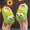 Zapatillas de Algodón Impermeables para Niños con Ojos Grandes Ropa de Abrigo de Invierno para Niñas Calientes Antideslizantes Zapatillas de Casa para Dedos del Pie Zapatillas para Bebé
