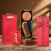 Set de Regalo Temático Rojo para Bodas para Recién Casados: Caja de Regalo Peine de Sándalo, Peine Masajeador con Cojín de Aire, Regalo Práctico para Mujeres, Recuerdo para el Cuidado de la Salud