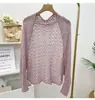 Novo Xale de Malha de Seda Gelada Moda Feminina Espiga de Trigo Proteção Solar Colete Manga Usável Ombreira Proteção do Pescoço Cachecol Cardigan Versátil