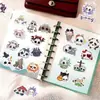 60 Pegatinas de Calavera Groovy de Dibujos Animados para Halloween Impermeables Pegatinas de Decoración para Diario DIY Maleta