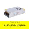 Fuente de alimentación conmutada 5v12v24v 1a2a5a10a20a potencia total serie S transformador regulador de voltaje AC a DC