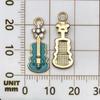 Mezcla 40 Dibujos Animados Europeos y Americanos de Goteo de Aceite Instrumentos Musicales Guitarra Piano Tono Aleación Colgante Pulsera DIY Accesorios de Joyería