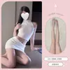Lencería Sexy, Suéter Morado Sexy y Atractivo, Cuello Alto Pequeño, Conjunto de Falda Corta Sexy que se Ajusta a la Cadera, Lencería Coqueta y Divertida