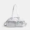Bolsa ita con temática de estrellas, estilo japonés nuevo, versátil, con etiqueta de luz oculta, adecuada para ir al trabajo, de doble hombro, cruzada, para fans, bolsa pequeña linda