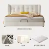 Estilo Creme Luz de Cama Luxo Ins Estilo Tecido Cama Cama de Casal Cama de Tecido Quarto Principal Cama Celebridade da Internet Moderna Simples Tecnologia Cama de Tecido